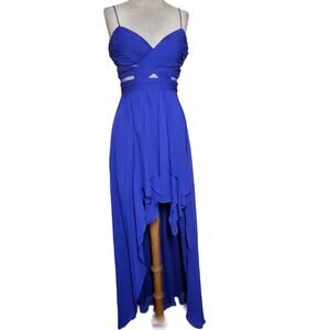 Blue Hailey Logan by Adrianna Papell High Low Dress Size 4